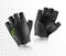 Black cycling gloves. Vector illustration on a transparent