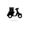 Black Delivery Service icon or logo