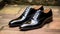 Black Derby Oxford And Cap Toe Shoes Chrome Reflections Inspired Style
