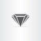 black diamond stylized icon