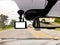 Black digital dashcam camera