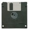 Black diskette isolated