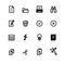 Black document icons