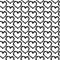 Black doodle hearts contour seamless pattern on white background. Fashion love graphics design