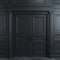 Black double classic door