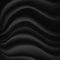 Black draped silk fabric texture. vector illustration