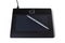 Black drawing tablet with pen