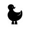 Black Duck silhouette. Vector