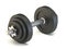 Black dumbbell Side view 3D