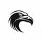 Black Eagle Head Vector Illustration - Clean And Simple Design