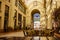 Black Eagle Palace inside,glass covered passage, Oradea, Romania. Famous, architectural,Vulturul Negru