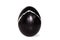 Black easter egg, isolated on white