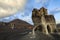 Black eroded rocks in Lanzarote Canyon