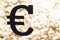 Black euro symbol