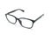 Black eye glasses spectacles with shiny black frame For reading daily life To a person with visual impairment. White background