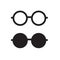 Black eyeglasses icon