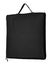 Black fabric bag isolated on white background. Shopping canvas bag for design. Clipping path