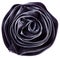 Black fabric flower rose