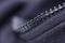 Black fabric texture material textile zipper