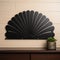 Black Fan Wall Art Metal Art By Msv Furniture