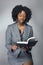 Black Female Author or Teacher in a Studio