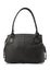 Black female handbag over white