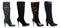 Black female high-heeled boots