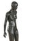 Black female nude mannequin on a white background. 3d rendering.
