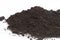 Black Fertilize Soil ready to planting, good organic soils with root for garden farming, pile set texture detail of soil with