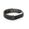 Black fitness tracker isolated on white