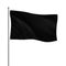 a black flag isolated on a white background