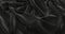 Black Flag Ruffled Beautifully Waving Macro Close-Up Shot 3D Rendering