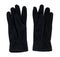 Black fleece gloves. Kids personal accessory, winter mittens