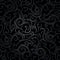 Black floral decorative luxury vintage background