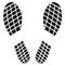 Black footprint icon