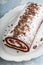 Black forest swiss roll