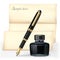 Black fountain pen and the Ink bottle.