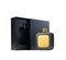 Black fragrance perfume bottle mockup