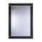 Black frame glass mirror