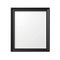 Black frame isolated on transparent white background, Portrait large black wooden frame mockup