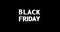 Black friday 3D Text Animation render illustration