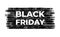 Black friday banner. The inscription on the stylized black brick wall