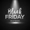 Black friday banner with light. Dark spotlight design vackground with black friday poster