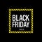 Black Friday banner. Restrained elegance banner for sales on Black Friday. Vector banner for shops. Black Friday sale inscription