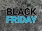 Black Friday in black and blue