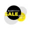 Black friday color yellow - sale template - colorful circles - horizontal