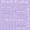 Black Friday Design with Purple Wavy Stripes Tile Pattern Repeat