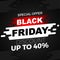 Black friday design template_discount up to 40