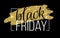 Black Friday Lettering Sale Discount banner.