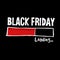 Black Friday loading bar, hand drawn icon,